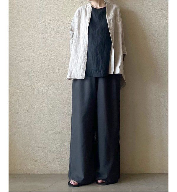 journal standard luxe「《追加》フレンチリネンツイル ノースリーブブラウス」|シャツ・ブラウス|