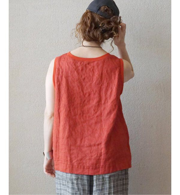 journal standard luxe「《追加》フレンチリネンツイル ノースリーブブラウス」|シャツ・ブラウス|