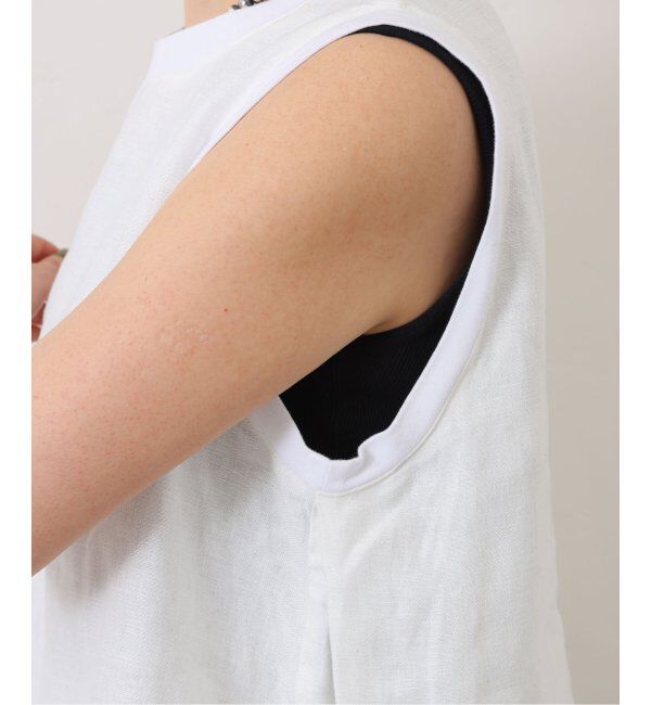 journal standard luxe「《追加》フレンチリネンツイル ノースリーブブラウス」|シャツ・ブラウス|