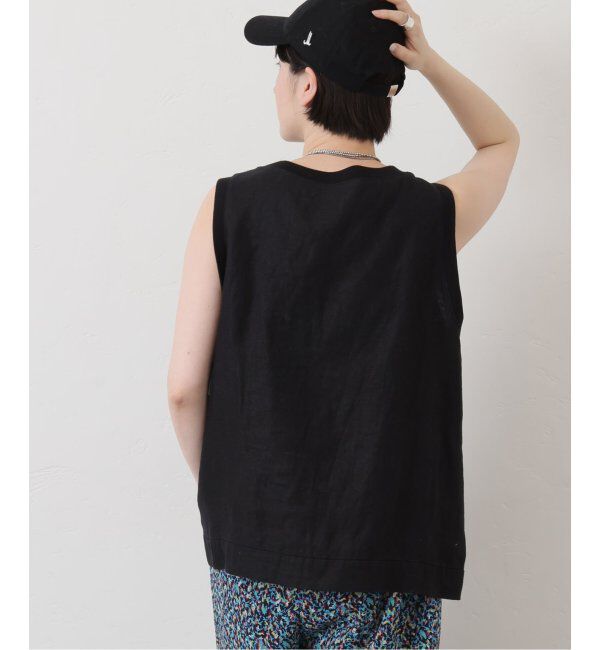 journal standard luxe「《追加》フレンチリネンツイル ノースリーブブラウス」|シャツ・ブラウス|