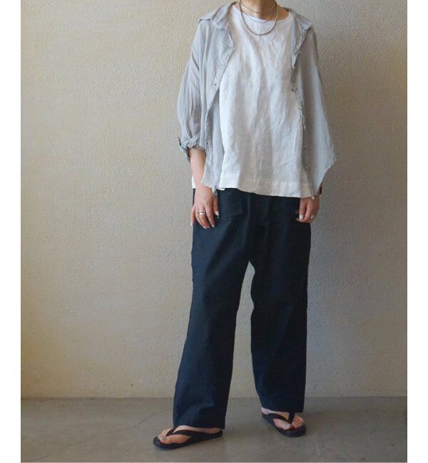 journal standard luxe「《追加》フレンチリネンツイル ノースリーブブラウス」|シャツ・ブラウス|