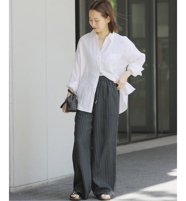 JOURNAL STANDARD relume「《追加2》手洗い可 / カラーリネンオーバーサイズシャツ」|シャツ・ブラウス|