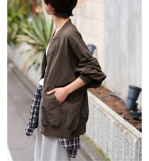 JOURNAL STANDARD relume「ウォッシャブルナイロンダブルジップMA-1」|ブルゾン・スタジャン|