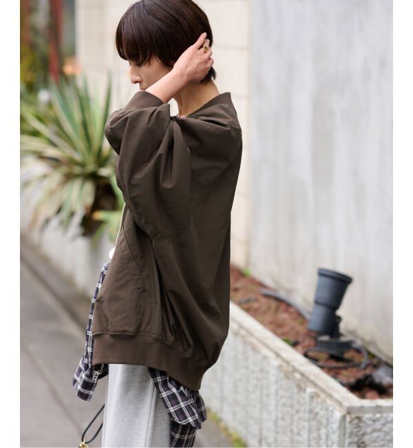 JOURNAL STANDARD relume「ウォッシャブルナイロンダブルジップMA-1」|ブルゾン・スタジャン|