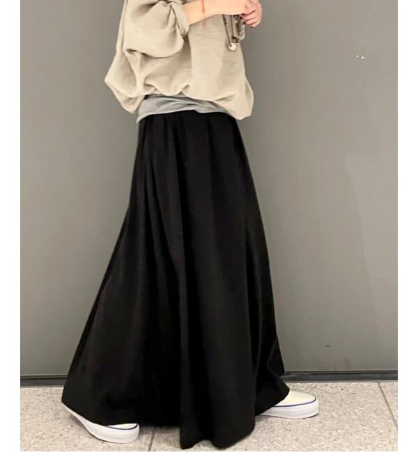 journal standard luxe「オーガニックコットン スカート」|スカート|ブラック