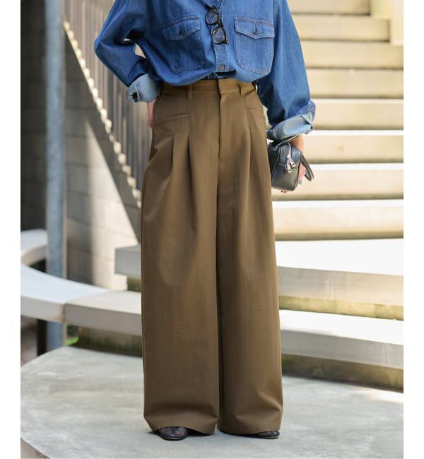 JOURNAL STANDARD relume「《追加 / 新色》2タックワイドパンツ」|チノ|