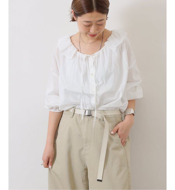 journal standard luxe「コットンローン フリルパフブラウス」|シャツ・ブラウス|