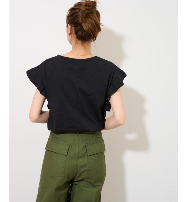 JOURNAL STANDARD relume「《WEB限定追加2》フリルスリーブTシャツ」|Tシャツ・カットソー|