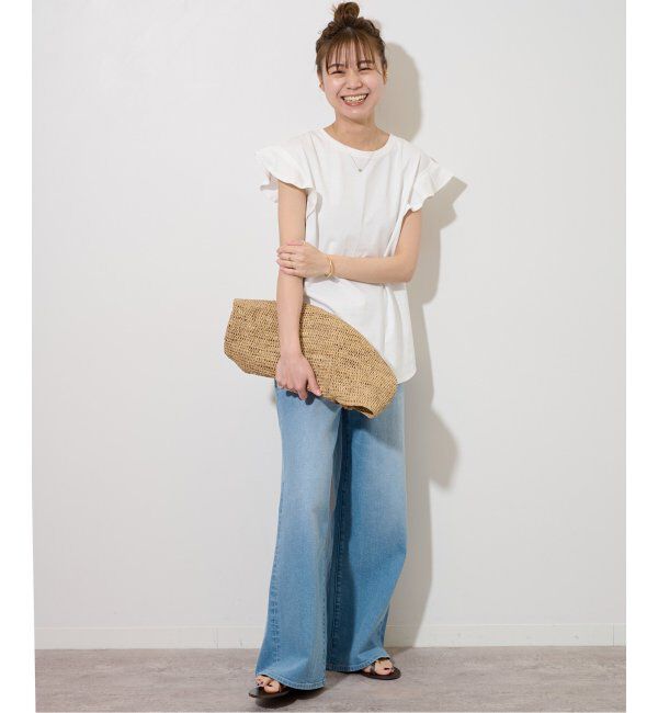 JOURNAL STANDARD relume「《WEB限定追加2》フリルスリーブTシャツ」|Tシャツ・カットソー|