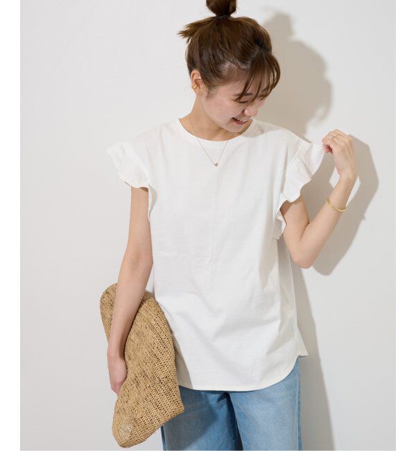 JOURNAL STANDARD relume「《WEB限定追加2》フリルスリーブTシャツ」|Tシャツ・カットソー|