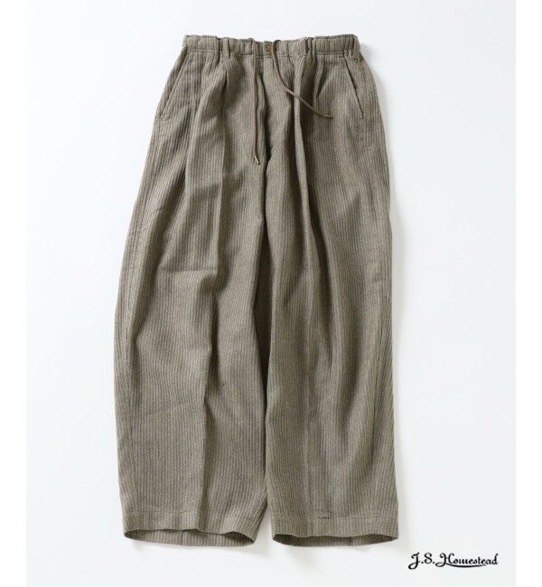 J.S.Homestead「J.S.Homestead / モルキュール インフレーション スラックス」|スラックス|ベージュ