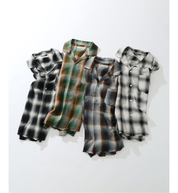 JOURNAL STANDARD relume「レーヨン アンカット フリンジ チェックシャツ」|シャツ・ブラウス|