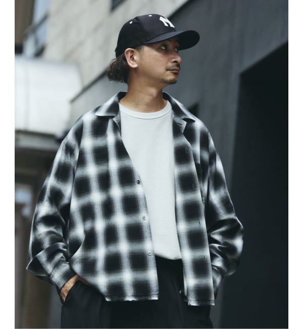 JOURNAL STANDARD relume「レーヨン アンカット フリンジ チェックシャツ」|シャツ・ブラウス|