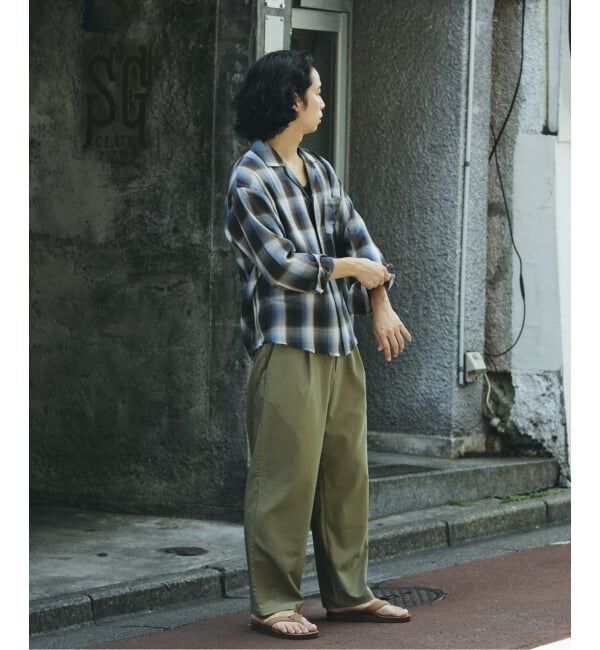 JOURNAL STANDARD relume「レーヨン アンカット フリンジ チェックシャツ」|シャツ・ブラウス|