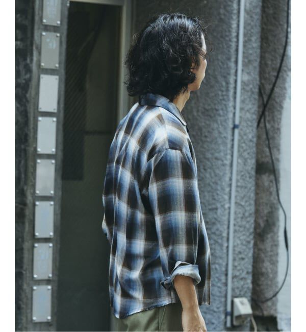 JOURNAL STANDARD relume「レーヨン アンカット フリンジ チェックシャツ」|シャツ・ブラウス|