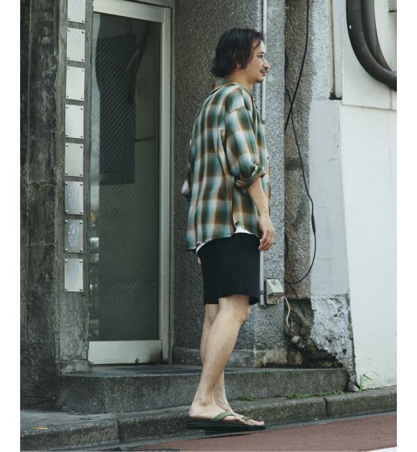 JOURNAL STANDARD relume「レーヨン アンカット フリンジ チェックシャツ」|シャツ・ブラウス|