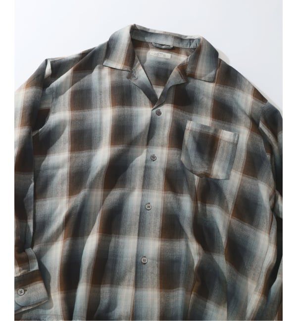 JOURNAL STANDARD relume「レーヨン アンカット フリンジ チェックシャツ」|シャツ・ブラウス|