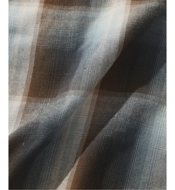 JOURNAL STANDARD relume「レーヨン アンカット フリンジ チェックシャツ」|シャツ・ブラウス|