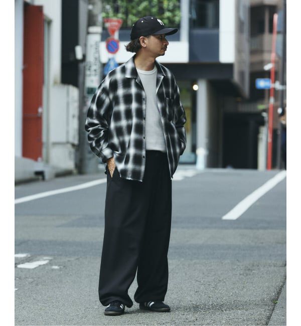 JOURNAL STANDARD relume「レーヨン アンカット フリンジ チェックシャツ」|シャツ・ブラウス|