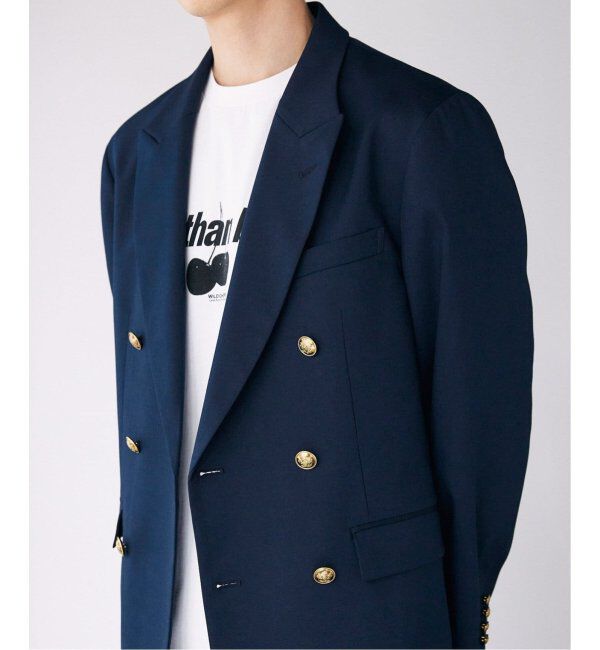 JOURNAL STANDARD「TWツイル Wブレストブレザー」|テーラードジャケット|