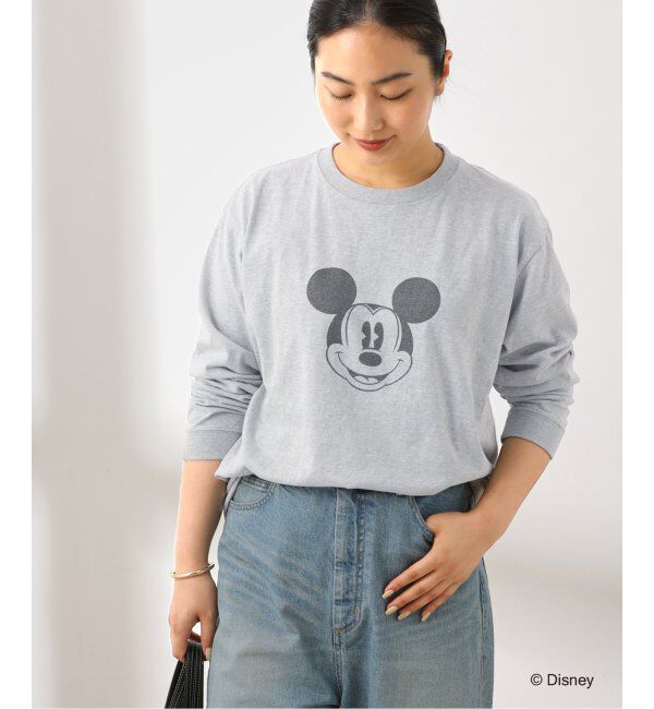 journal standard L'essage「【MICKEY】ピグメントロングスリーブTシャツ」|Tシャツ・カットソー|グレーA