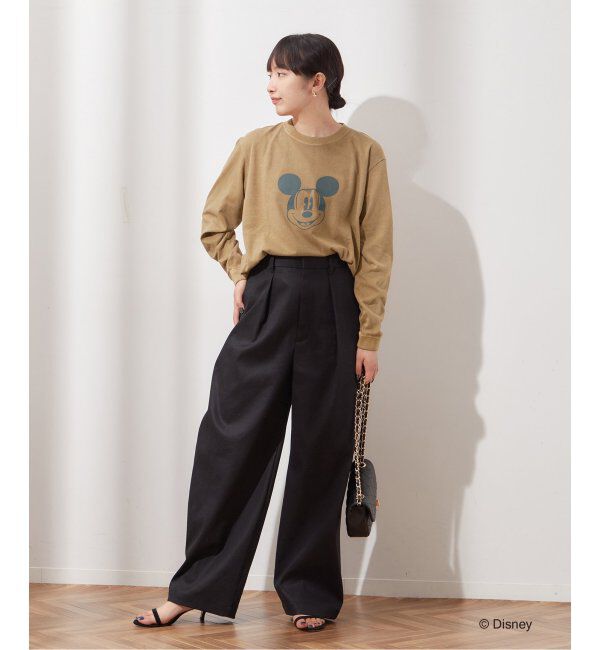 journal standard L'essage「【MICKEY】ピグメントロングスリーブTシャツ」|Tシャツ・カットソー|