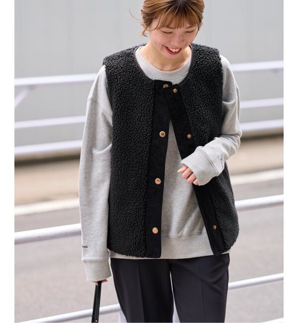 JOURNAL STANDARD relume「《追加》【BARBOUR/バブアー】DULSIE LINER：ボアベスト」|ダウンベスト・ベスト|ブラック