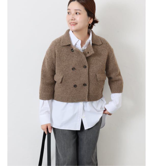 JOURNAL STANDARD「LANAMORETTA CROP ニットジャケット」|カーディガン|