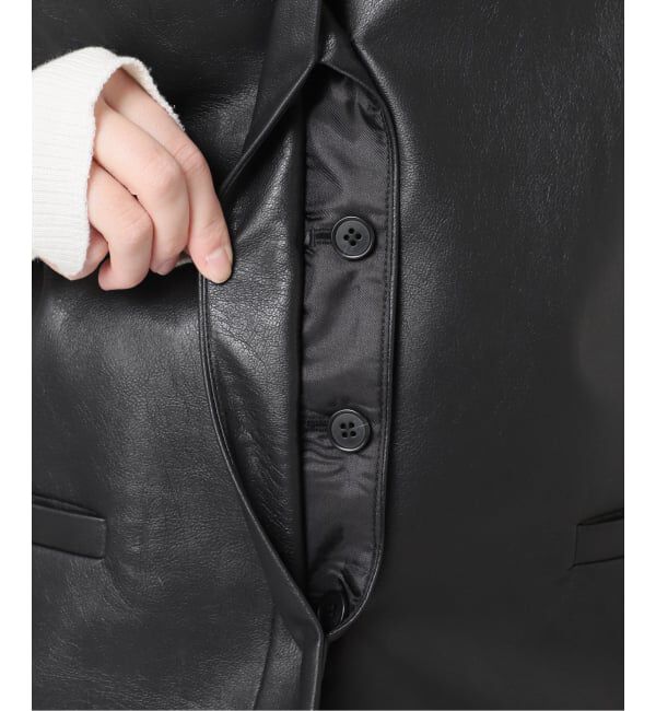 journal standard L'essage「【金子綾さん着用】シンセティックレザーベスト」|ダウンベスト・ベスト|