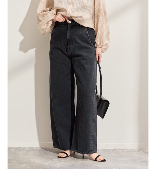 journal standard L'essage「ウォッシュドバギーデニム」|デニム|ブラック