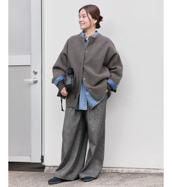 JOURNAL STANDARD「ダブルフェイスコクーンニットジャケット」|カーディガン|