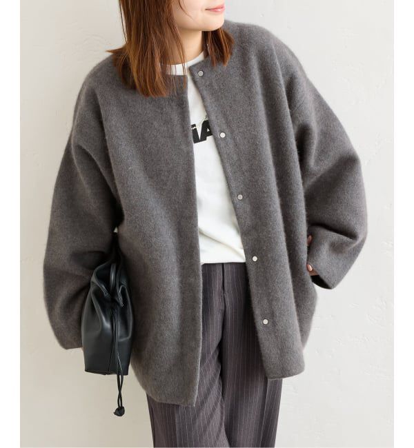 JOURNAL STANDARD「ダブルフェイスコクーンニットジャケット」|カーディガン|