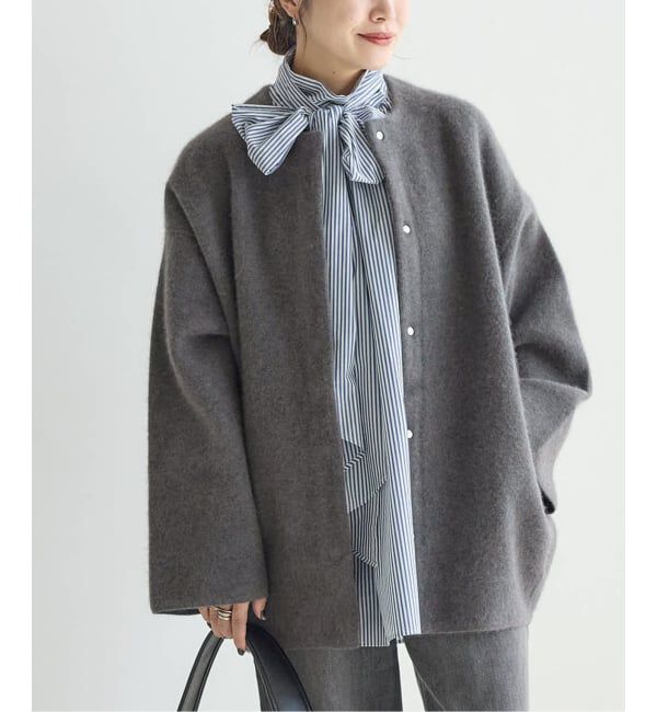 JOURNAL STANDARD「ダブルフェイスコクーンニットジャケット」|カーディガン|