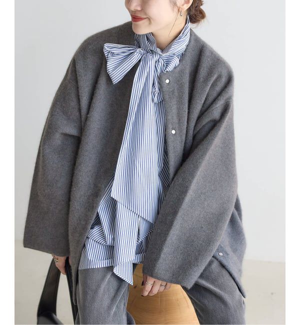 JOURNAL STANDARD「ダブルフェイスコクーンニットジャケット」|カーディガン|