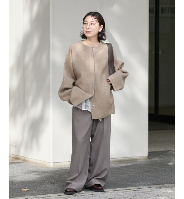 JOURNAL STANDARD「ダブルフェイスコクーンニットジャケット」|カーディガン|