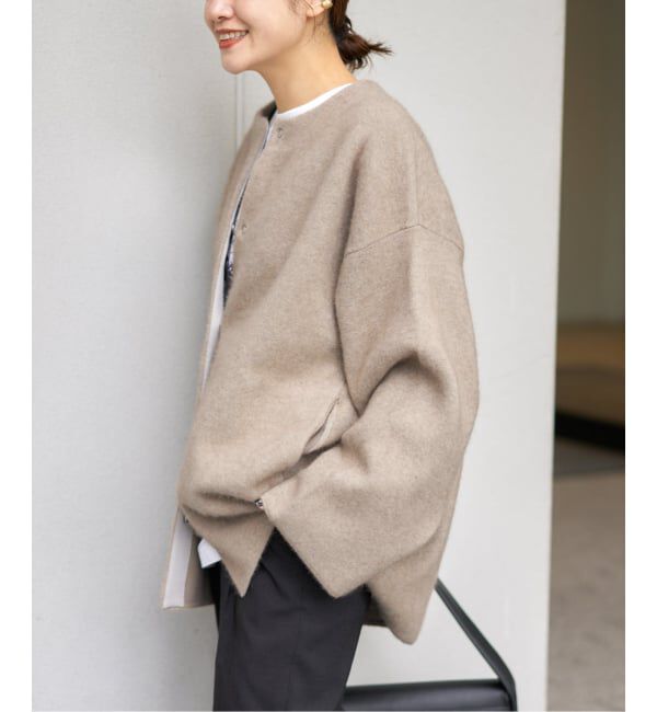 JOURNAL STANDARD「ダブルフェイスコクーンニットジャケット」|カーディガン|