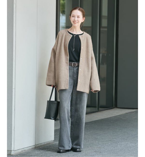 JOURNAL STANDARD「ダブルフェイスコクーンニットジャケット」|カーディガン|