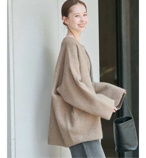 JOURNAL STANDARD「ダブルフェイスコクーンニットジャケット」|カーディガン|