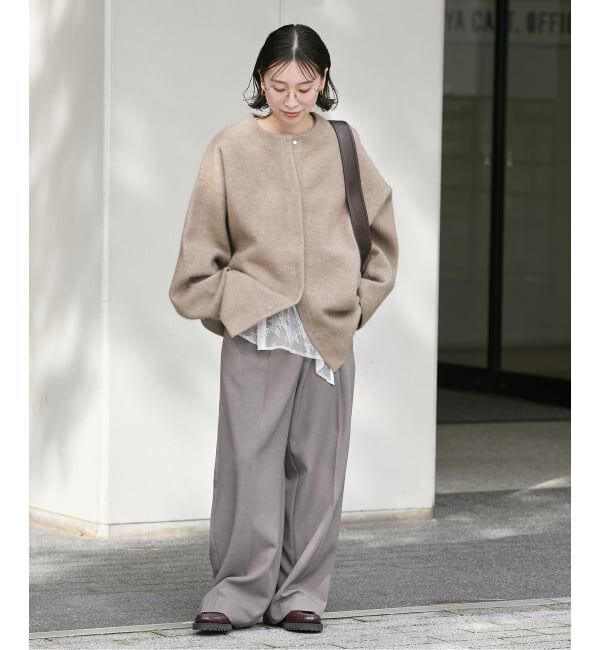 JOURNAL STANDARD「ダブルフェイスコクーンニットジャケット」|カーディガン|