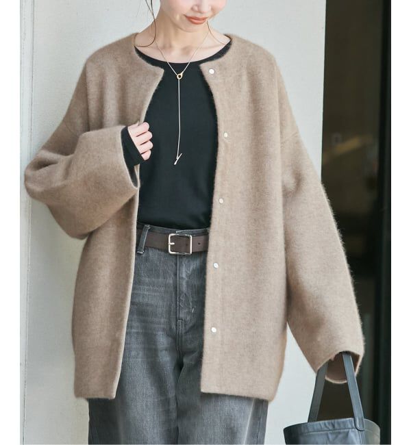 JOURNAL STANDARD「ダブルフェイスコクーンニットジャケット」|カーディガン|
