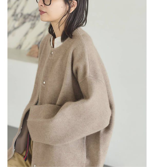 JOURNAL STANDARD「ダブルフェイスコクーンニットジャケット」|カーディガン|