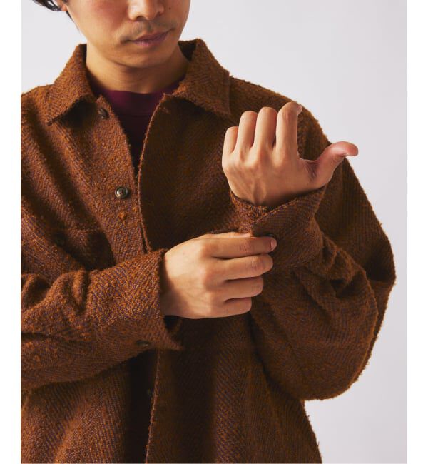 JOURNAL STANDARD relume「ビッグ ヘリンボン CPO シャツ ジャケット」|シャツ・ブラウス|マスタード