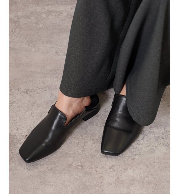 JOURNAL STANDARD relume「relume スクエアローファー」|ローファー|ブラック