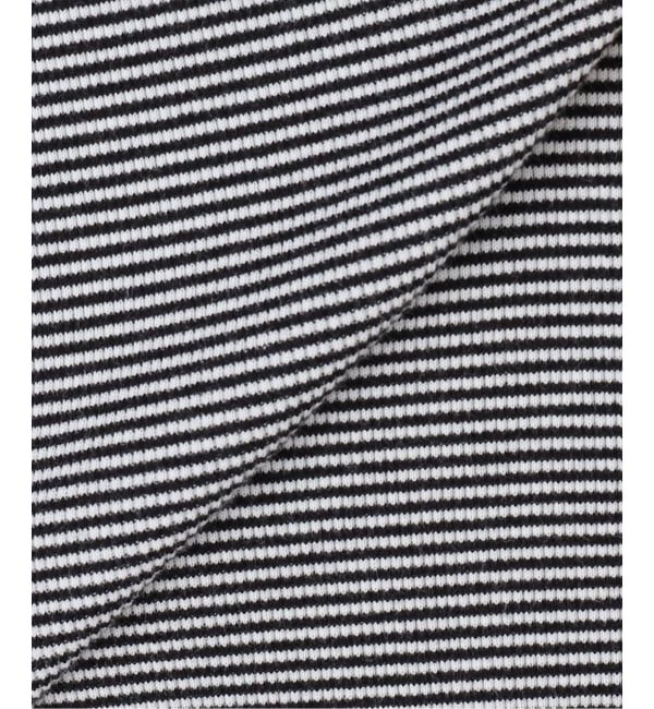 journal standard luxe「テレコボーダー ヘンリーネックプルオーバー」|Tシャツ・カットソー|