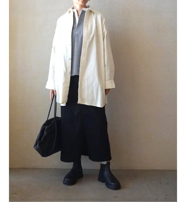 journal standard luxe「テレコボーダー ヘンリーネックプルオーバー」|Tシャツ・カットソー|