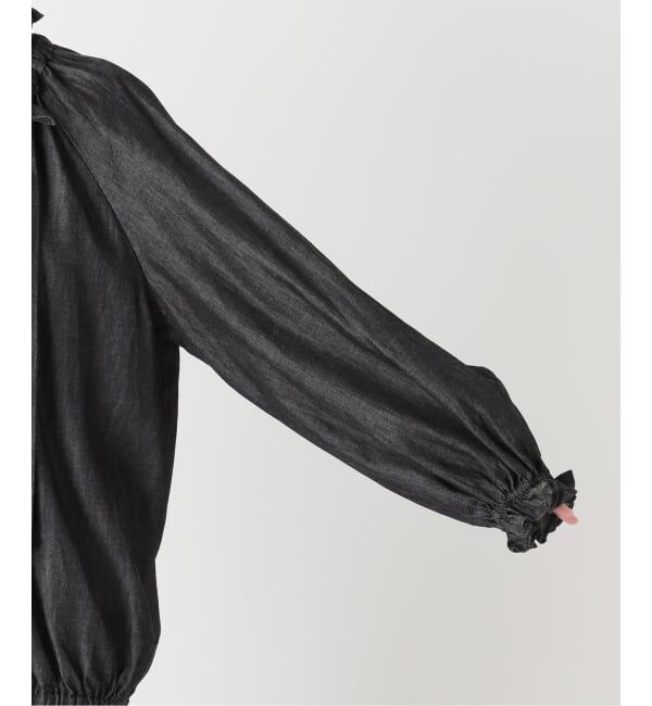 journal standard L'essage「5OZ デニム リボンブラウス 2」|シャツ・ブラウス|