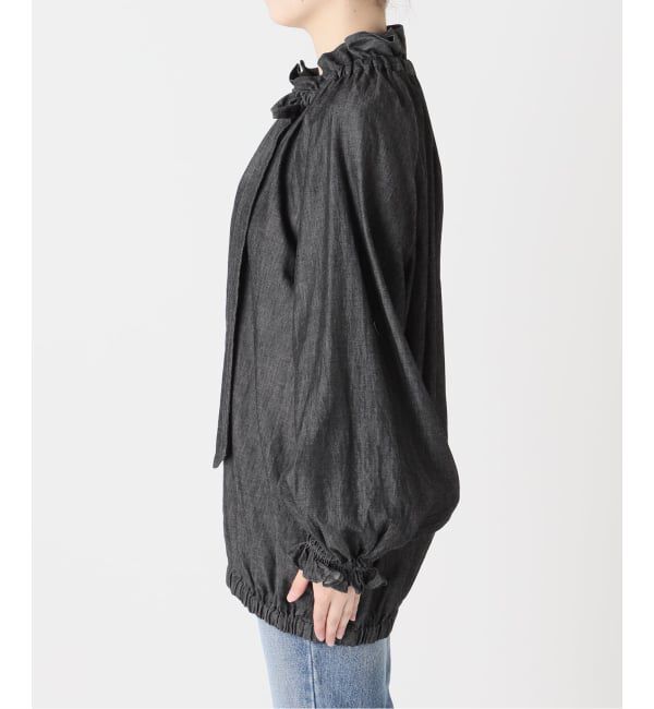 journal standard L'essage「5OZ デニム リボンブラウス 2」|シャツ・ブラウス|