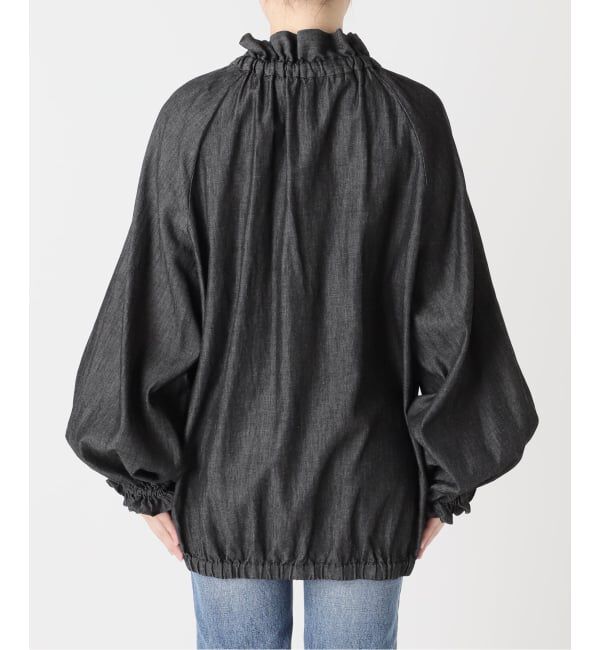 journal standard L'essage「5OZ デニム リボンブラウス 2」|シャツ・ブラウス|