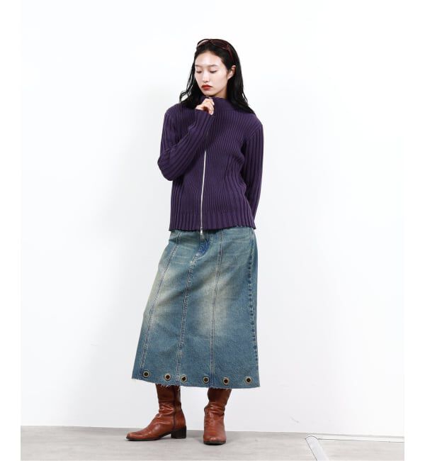 Oriens JOURNAL STANDARD「フロントジップリブニット」|ニット・セーター|