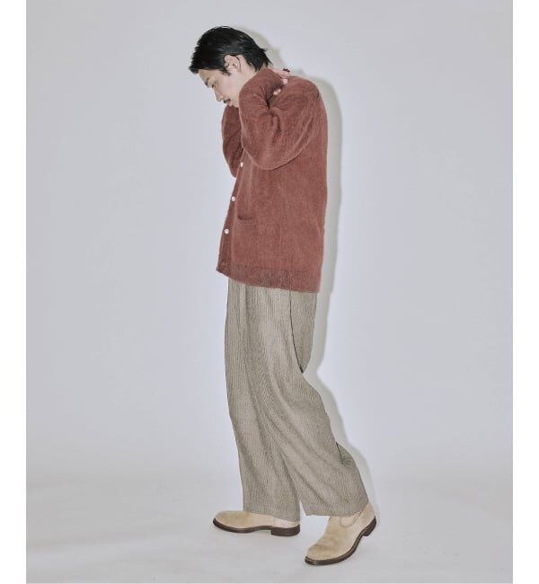 J.S.Homestead「J.S.Homestead / アルパカ 混 ヘザー カーディガン」|カーディガン|